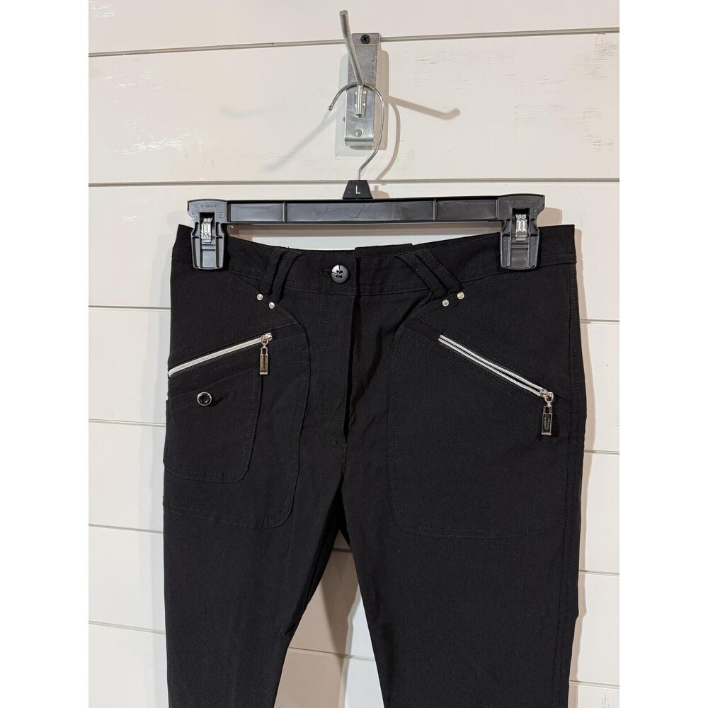 Jamie Sadock Womens Skinnylicious Pants Jet Black 0 - Picture 2 of 4